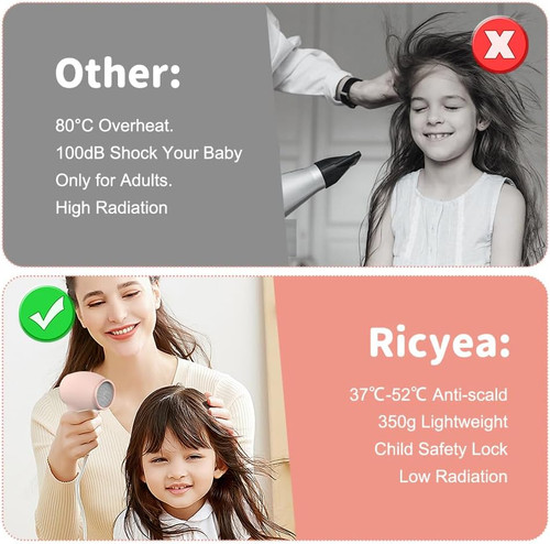 Kids hair dryer 550w travel - hair, dryer,
