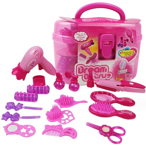 Girls play hair styling - styling, set