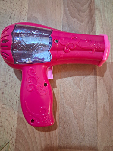 Pink toy hair dryer pretend - pink,