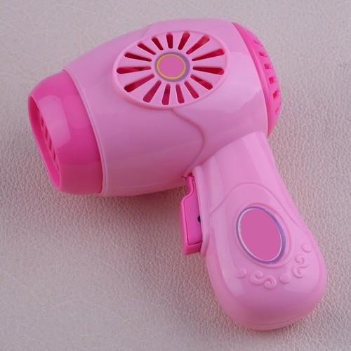 Pink kid toy hair dryer - toy,